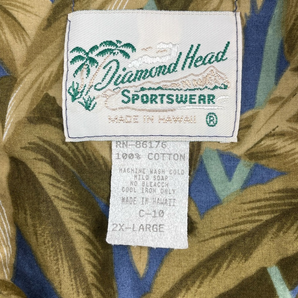 Men's Diamond Head Sportswear Short Sleeve Button Down 2XL 0012 - Picture 5 of 6